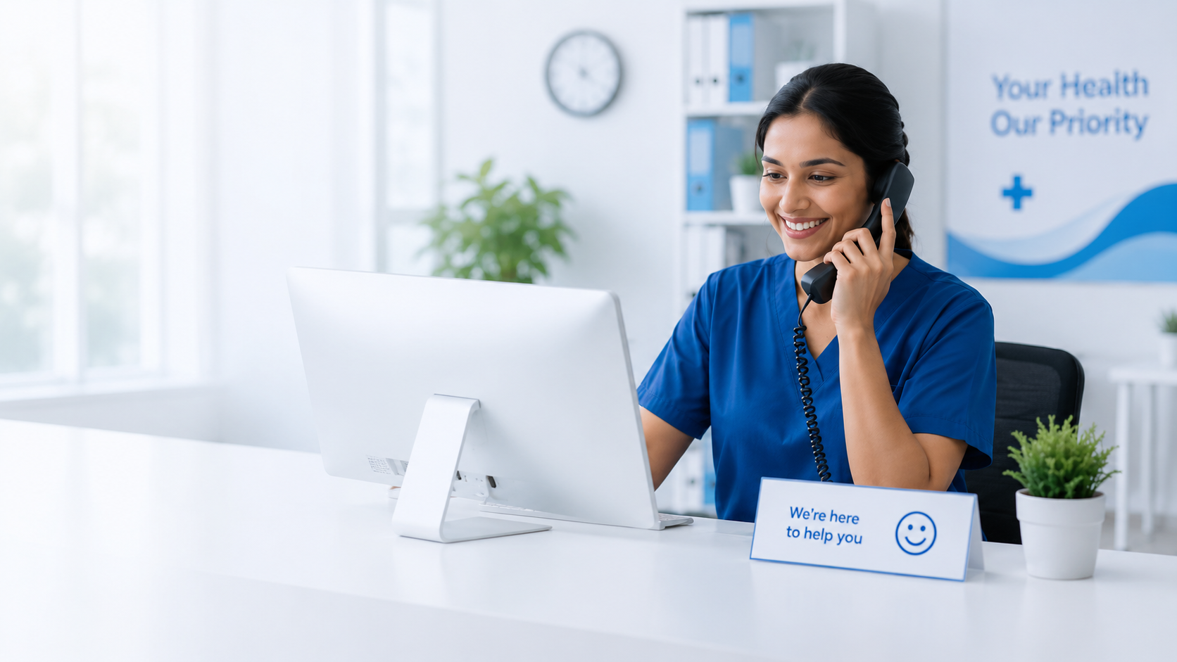 Doctors consulting with patients