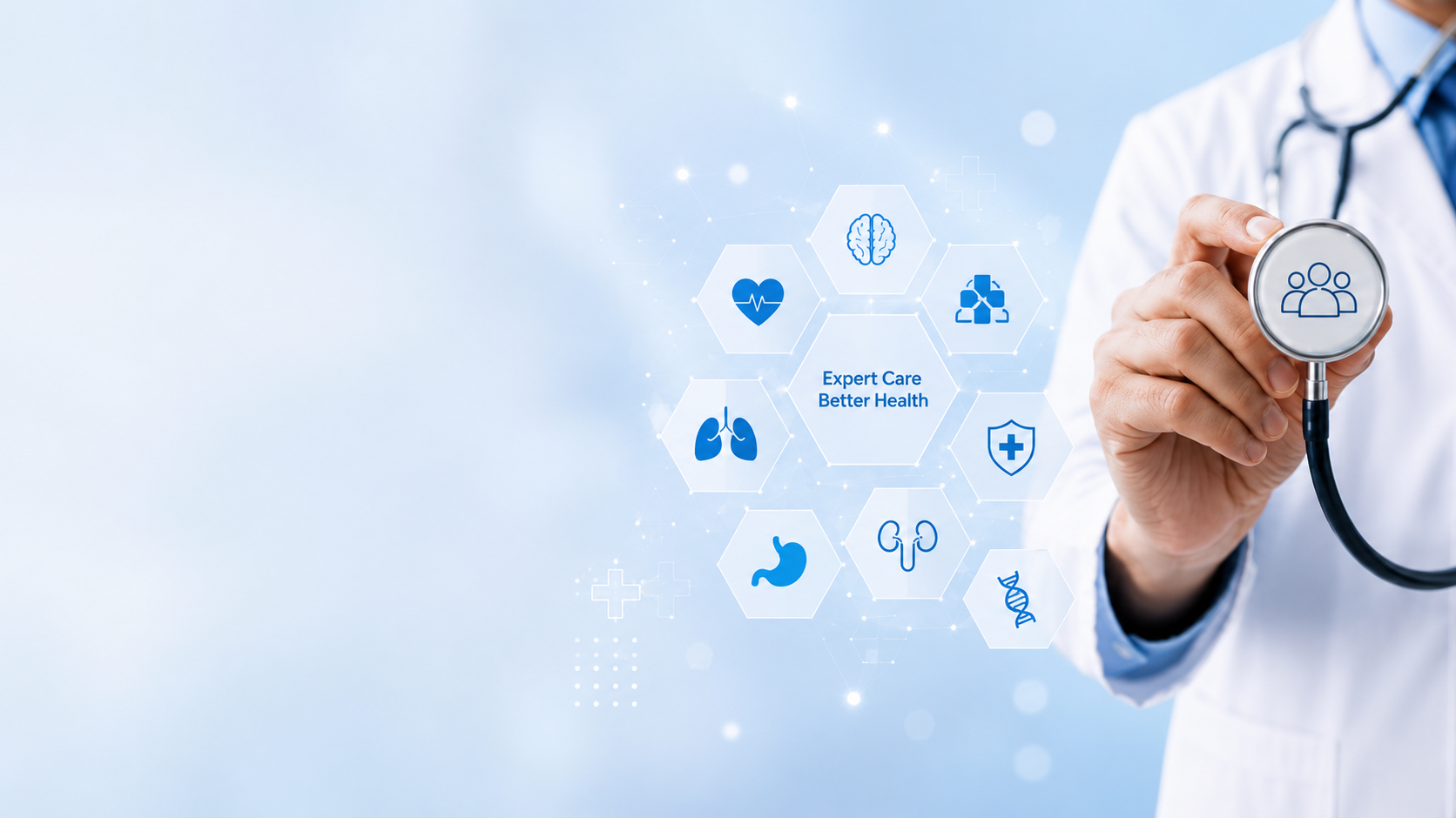 Doctors consulting with patients